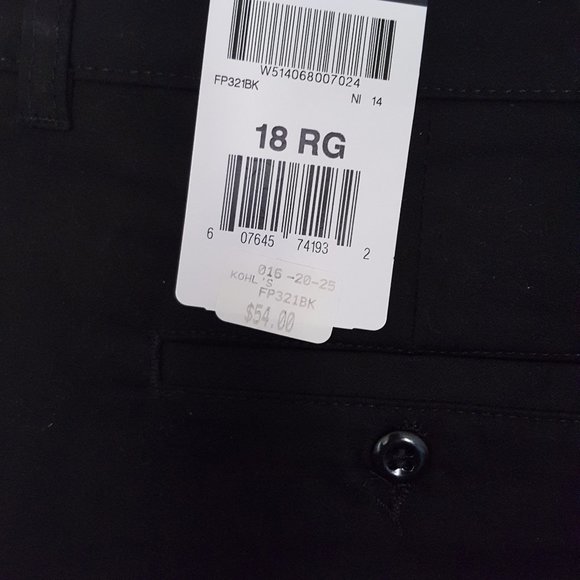 DICKIES NWT Women Stretch Twill Pants Sz 18 Relax Fit - Picture 7 of 7